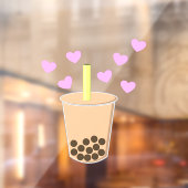Love Bubble Tea Raamsticker (Vel 2)