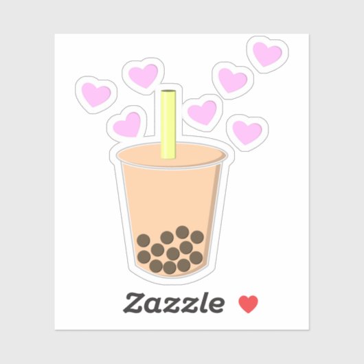Love Bubble Tea Sticker (Vel)