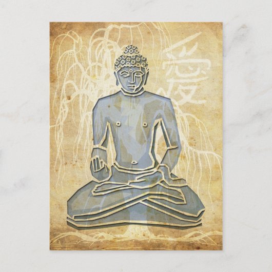 Love Buddha Briefkaart (Voorkant)