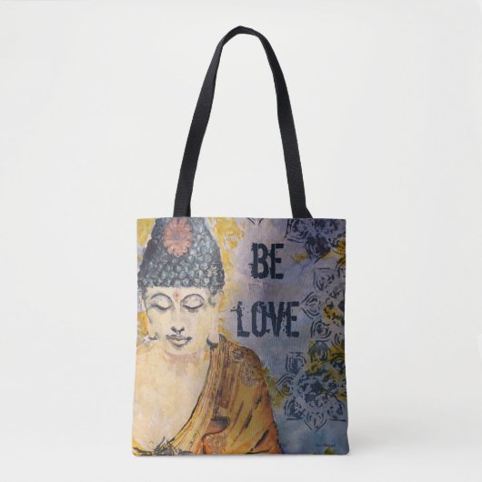 Love Buddha Waterverf Art Tas (Voorkant)