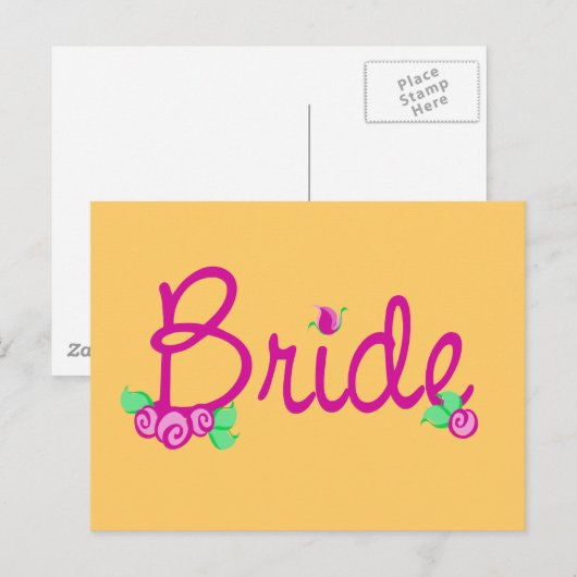 Love Buds/Wedding Briefkaart (Voorkant / Achterkant)