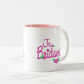 Love Buds/Wedding Tweekleurige Koffiemok (Voorkant rechts)