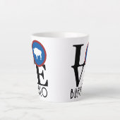 LOVE Buffalo Wyoming Latte Mok (Voorkant)