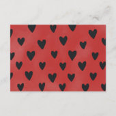 Love Bug Baby Shower Diaper Raffle  Informatiekaartje (Achterkant)