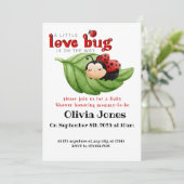 Love Bug Baby shower Kaart (Staand voorkant)