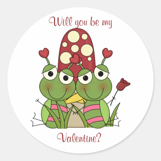 Love Bug: Be My Valentijn Stickers (Voorkant)