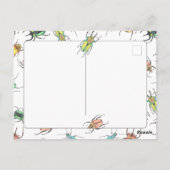 Love Bug Beetle Valentijn Briefkaart (Achterkant)