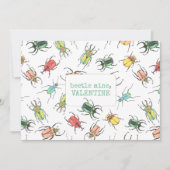 Love Bug Beetle Valentijn Feestdagenkaart (Voorkant)