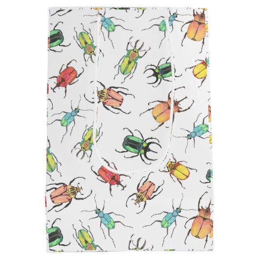 Love Bug Beetle Valentijnsdag Medium Cadeauzakje (Achterkant)