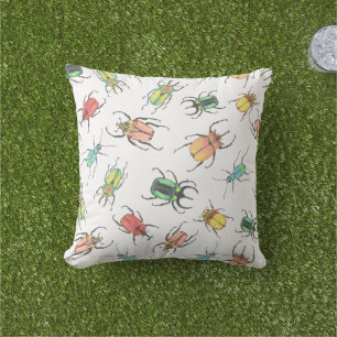 Love Bug Beetles Cute Buitenkussen