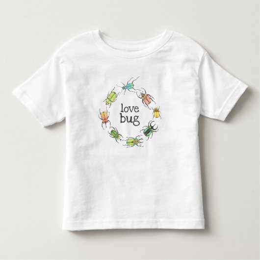 Love Bug Beetles Girls Kinder Shirts (Voorkant)