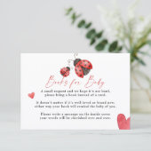 Love Bug Books for Baby Card Informatiekaartje (Staand voorkant)