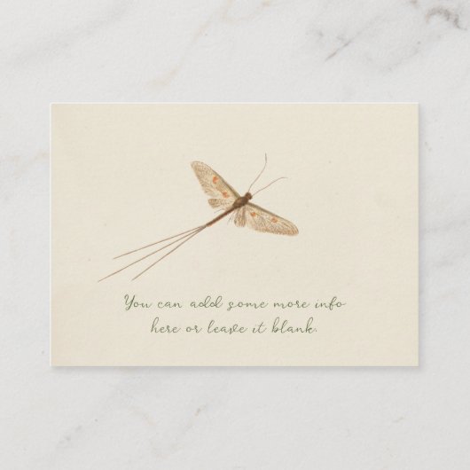 Love Bug Books for Baby shower Insert Kaart (Achterkant)