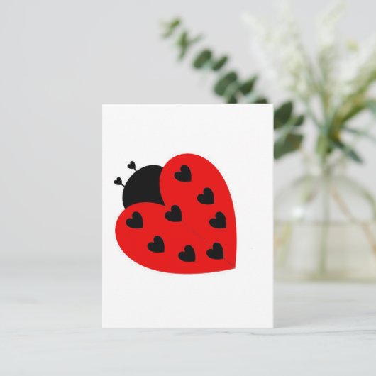 Love Bug Briefkaart (Staand voorkant)