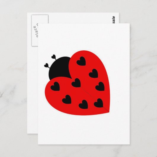 Love Bug Briefkaart (Voorkant / Achterkant)