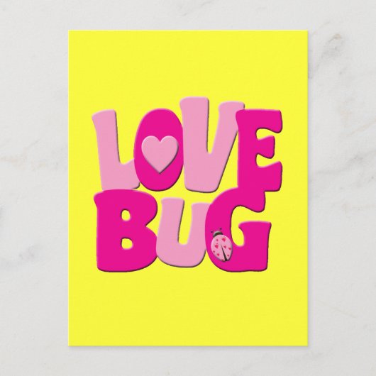 LOVE BUG BRIEFKAART (Voorkant)
