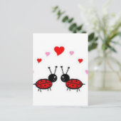 Love Bug Briefkaart (Staand voorkant)