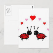 Love Bug Briefkaart (Voorkant / Achterkant)
