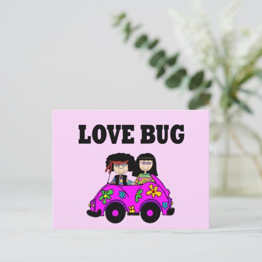 Love Bug Briefkaart (Staand voorkant)