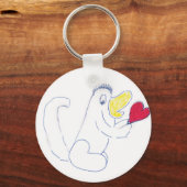 Love Bug Button keyring Sleutelhanger (Voorkant)