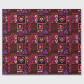 Love Bug & Cute Hearts Cadeaupapier (Vlak)