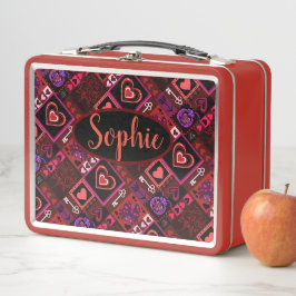 Love Bug & Cute Hearts Pattern, aangepaste naam