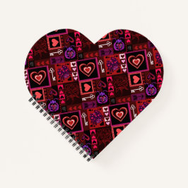 Love Bug & Cute Hearts Pattern Notitieboek