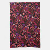 Love Bug & Cute Hearts Pattern Theedoek (Verticaal)