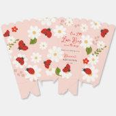 Love bug cute ladybug baby shower personalized bedankdoosjes (Ongevouwen)