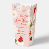 Love bug cute ladybug baby shower personalized bedankdoosjes (Voorkant)