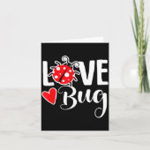 Love Bug Cute Valentine's Day Party Ladybug Kaart (Voorkant)