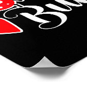 Love Bug Cute Valentine's Day Party Ladybug Poster (Hoek)