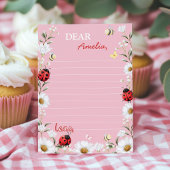 Love Bug Daisy Time Capsule Note Message Card Bedankkaart