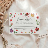 Love Bug Diaper Raffle Ticket Informatiekaartje