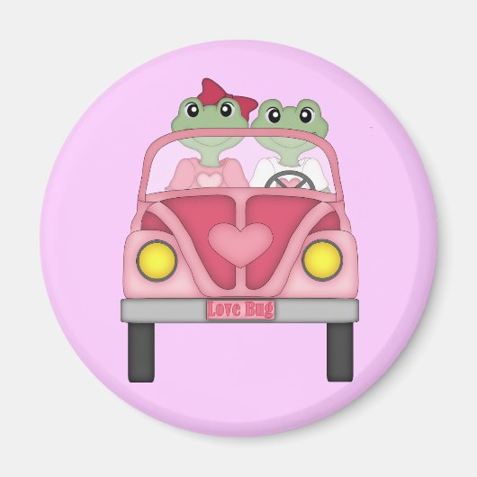 Love Bug Frog design Magneten voor Kikker Collecto (Voorkant)
