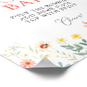 Love Bug Garden Baby shower Mom-osa Bar Poster (Hoek)