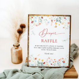 Love Bug Garden Wildflower Luier Raffle Poster