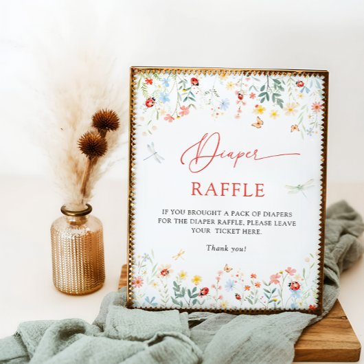 Love Bug Garden Wildflower Luier Raffle Poster