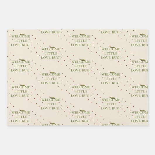 Love Bug Inpakpapier Vel (Voorkant 3)