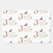 Love Bug  Insect Custom Name Birthday Inpakpapier Vel (Voorkant 3)