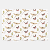 Love Bug  Insect Custom Name Birthday Inpakpapier Vel (Voorkant)