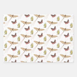 Love Bug  Insect Custom Name Birthday Inpakpapier Vel