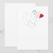 Love Bug Invitation Kaart (Voorkant / Achterkant)