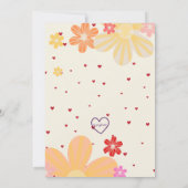 Love Bug is One, Love Bug Bash Birthday Kaart (Achterkant)