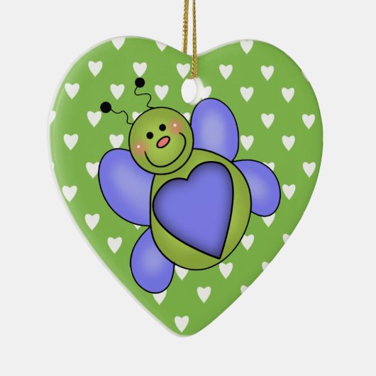 Love Bug Keramisch Ornament (Rechts)