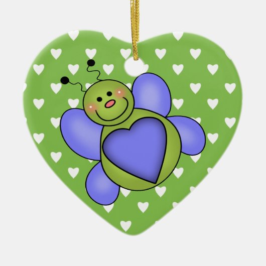 Love Bug Keramisch Ornament (Voorkant)