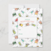 Love Bug Kinder Classroom Valentijnsdag Feestdagenkaart (Achterkant)