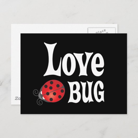 Love Bug - Ladybug Briefkaart (Voorkant / Achterkant)