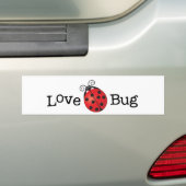Love Bug - Ladybug Bumpersticker (Op auto)
