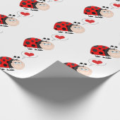 Love Bug Ladybug Cadeaupapier (Hoek)